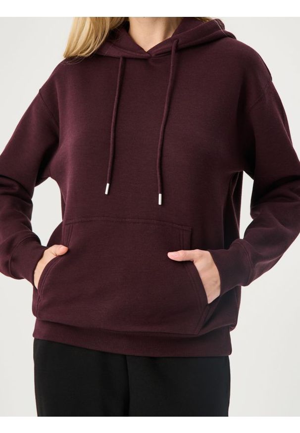 Sinsay - Bluza z kapturem - czerwony. Typ kołnierza: kaptur. Kolor: czerwony