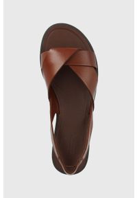 Vagabond Shoemakers sandały skórzane TIA 2.0 damskie kolor brązowy 5531.001.27. Zapięcie: pasek. Kolor: brązowy. Materiał: skóra. Wzór: gładki. Obcas: na obcasie. Wysokość obcasa: niski #4