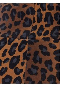 Adidas - adidas Kolarki Leopard JW7306 Brązowy Slim Fit. Kolor: brązowy. Materiał: bawełna #5