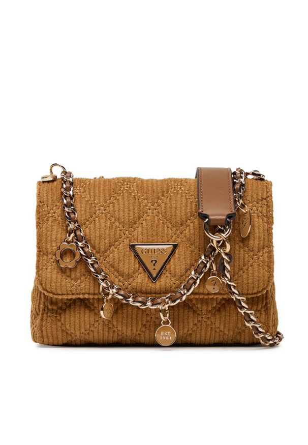 Guess Torebka Giully II Mini HWCG96 73740 Brązowy. Kolor: brązowy