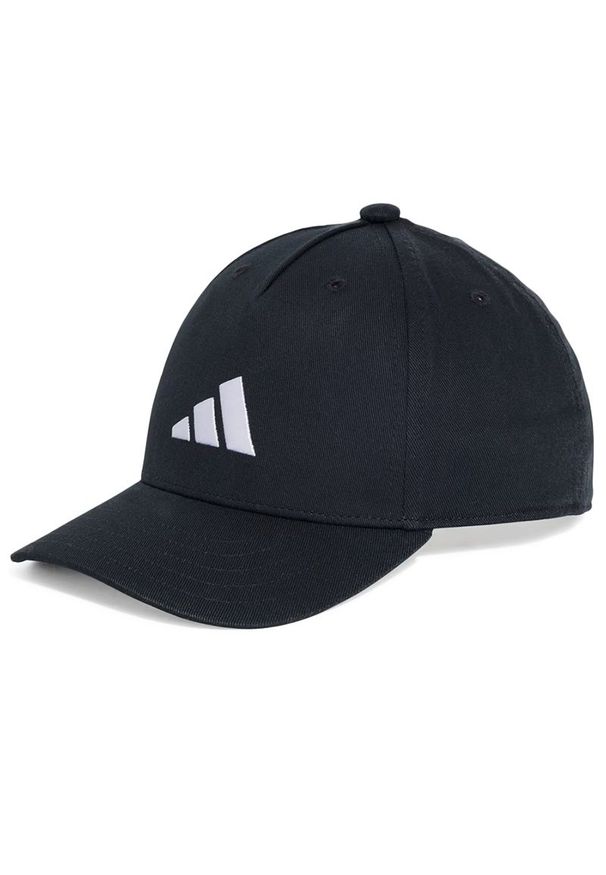 Adidas - Czapka adidas Sportswear JD1328 - czarna. Kolor: czarny. Materiał: bawełna, tkanina. Sezon: lato. Styl: klasyczny, casual