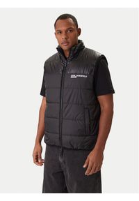 Karl Lagerfeld Jeans Kamizelka B1M15043 Czarny Regular Fit. Kolor: czarny. Materiał: syntetyk #1