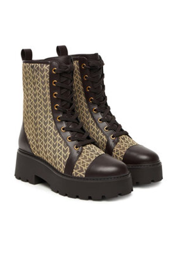 MICHAEL Michael Kors Trzewiki Blake 40T5BKFE5Y Brązowy. Kolor: brązowy. Materiał: materiał