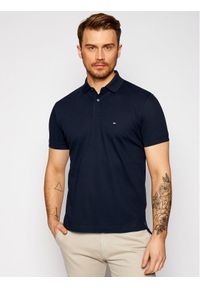 TOMMY HILFIGER - Tommy Hilfiger Polo 1985 MW0MW17770 Granatowy Regular Fit. Typ kołnierza: polo. Kolor: niebieski. Materiał: bawełna