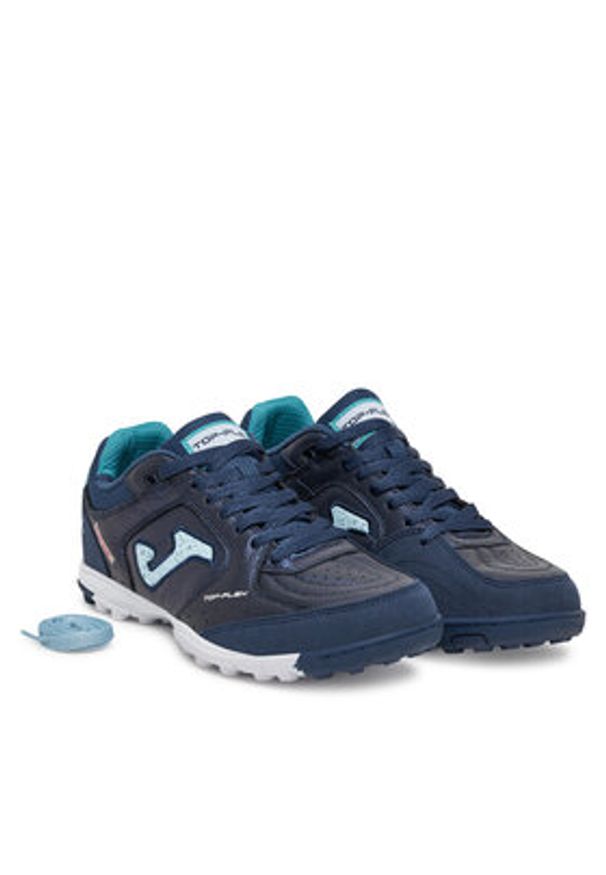 Joma Buty do piłki nożnej Top Flex 2504 TOPS2504TF Niebieski. Kolor: niebieski. Materiał: skóra