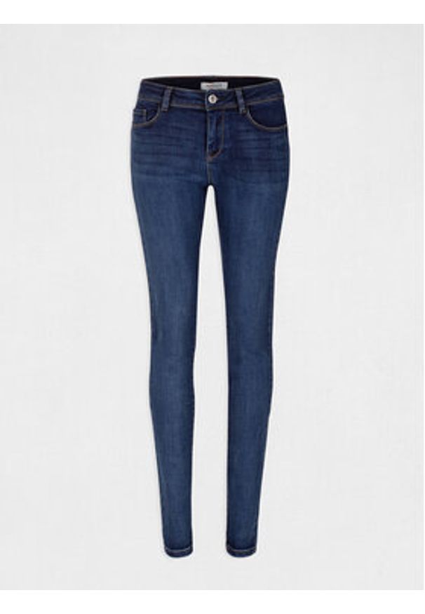 Morgan Jeansy 201-POM.P Granatowy Slim Fit. Kolor: niebieski