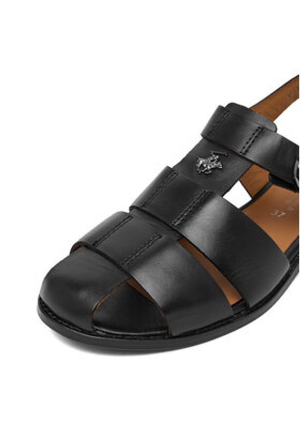 Beverly Hills Polo Club Sandały EO-WB-GEMMA-13 Czarny. Kolor: czarny. Materiał: skóra