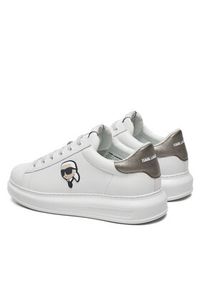 Karl Lagerfeld - KARL LAGERFELD Sneakersy Kapri KL52531M Biały. Kolor: biały. Materiał: skóra