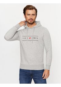 Jack & Jones - Jack&Jones Bluza 12235460 Szary Regular Fit. Kolor: szary. Materiał: bawełna, syntetyk