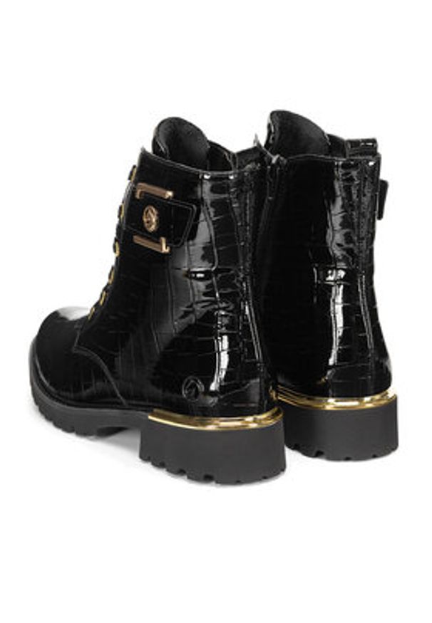 Remonte Trzewiki D8683-00 Czarny. Kolor: czarny. Materiał: skóra