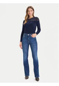 Guess Sweter W5BR62 Z0890 Granatowy Slim Fit. Kolor: niebieski. Materiał: wiskoza #4