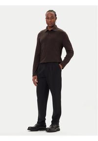 Calvin Klein Chinosy LV04LE613G Czarny Slim Fit. Kolor: czarny. Materiał: wiskoza #5