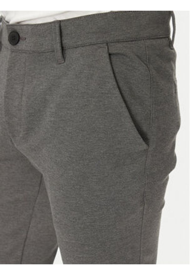 Blend Spodnie materiałowe 20716659 Szary Slim Fit. Kolor: szary. Materiał: syntetyk