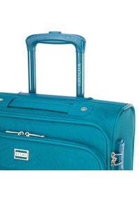 Wittchen - Mała walizka miękka jednokolorowa turkusowa. Kolor: turkusowy. Materiał: poliester #3
