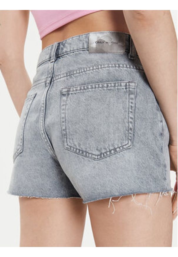 only - ONLY Szorty jeansowe Jaci 15314427 Szary Loose Fit. Kolor: szary. Materiał: bawełna