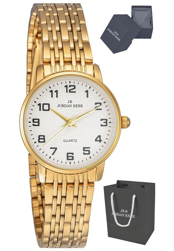 Perfect - Zegarek Jordan Kerr L1060 IPG TCWG damski bizuteryjny czytelny 28 mm .