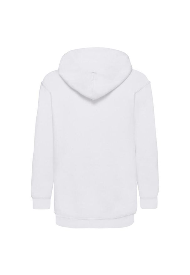 FRUIT OF THE LOOM - Bluza Dziecięca Klasyczna Gładka. Kolor: biały. Wzór: gładki