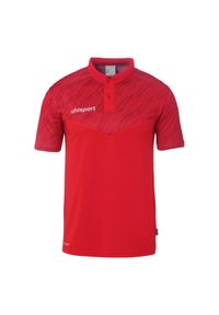 UHLSPORT - Koszulka polo dla dzieci Uhlsport Progressive 28. Typ kołnierza: polo. Kolor: czerwony, czarny, biały, wielokolorowy. Sport: piłka nożna