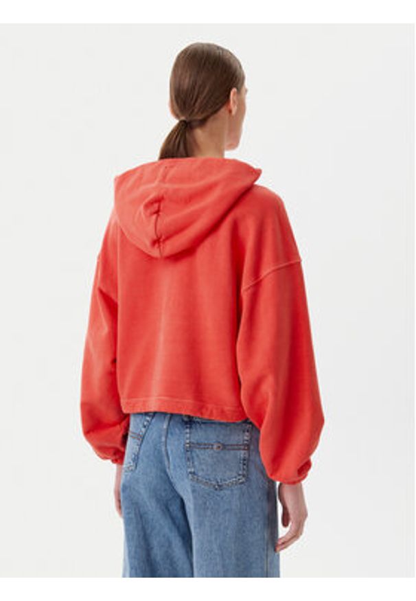 Tommy Jeans Bluza DW0DW20314 Pomarańczowy Relaxed Fit. Kolor: pomarańczowy. Materiał: bawełna