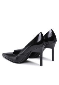 Calvin Klein Szpilki Geo Stiletto Pump HW0HW01638 Czarny. Kolor: czarny. Materiał: skóra. Obcas: na szpilce