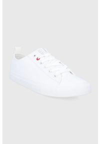 Big-Star - Big Star Tenisówki męskie kolor biały. Nosek buta: okrągły. Zapięcie: sznurówki. Kolor: biały. Materiał: guma #5