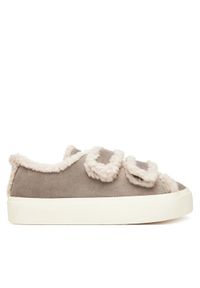 Inuikii Sneakersy Shearling Low Velcro 1001.001.0231 Szary. Kolor: szary. Materiał: zamsz, skóra