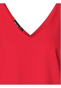 Pieces Top Franan 17146424 Czerwony Regular Fit. Kolor: czerwony. Materiał: syntetyk #5