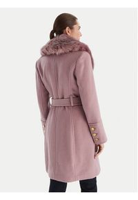 Marciano Guess Płaszcz wełniany 5BGL26 1799Z Fioletowy Regular Fit. Kolor: fioletowy. Materiał: wełna, syntetyk #7