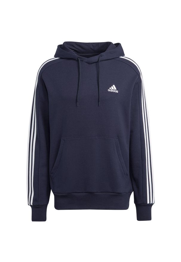Adidas - Bluza z kapturem adidas 3-Stripes Essentials French Terry. Typ kołnierza: kaptur. Kolor: biały, wielokolorowy, niebieski