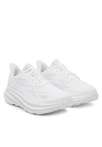 HOKA - Hoka Buty do biegania Clifton 9 Wide 1132211 Biały. Kolor: biały. Materiał: materiał #6