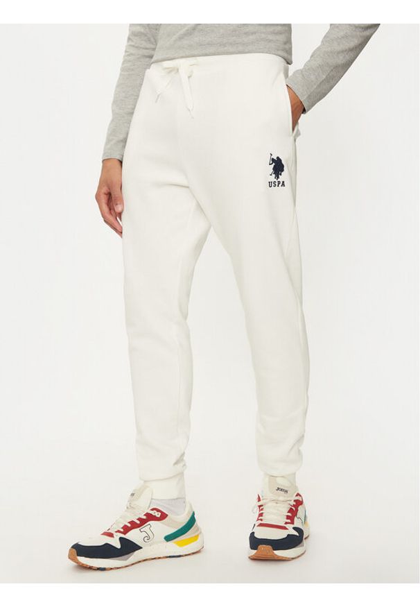 U.S. Polo Assn. Spodnie dresowe MUP0687 Écru Slim Fit. Materiał: bawełna