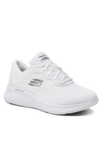 skechers - Sneakersy Skechers Perfect Time 149991/WBK White/Black. Kolor: biały. Materiał: materiał