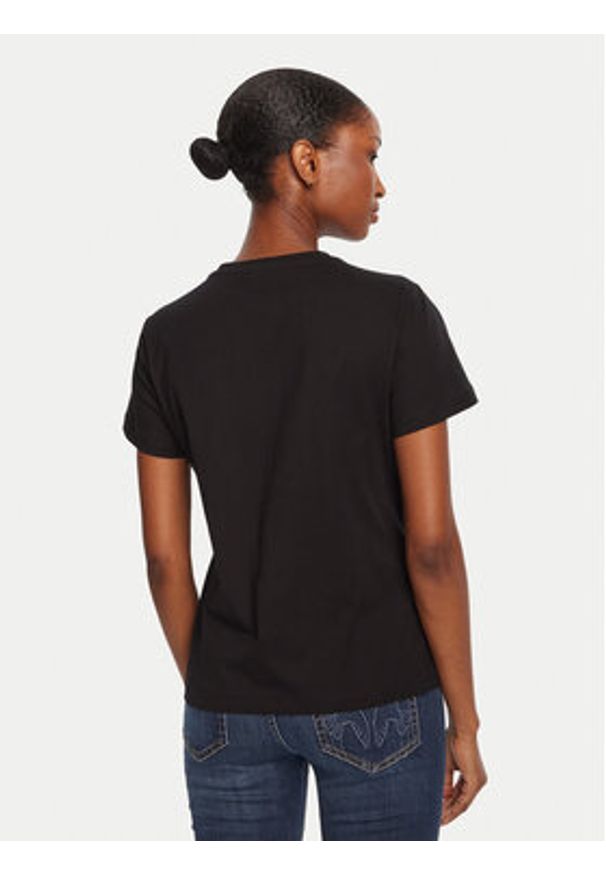 Pinko - PINKO T-Shirt Quentin 100535 A2RN Czarny Regular Fit. Kolor: czarny. Materiał: bawełna