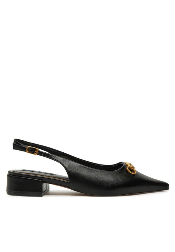 Nine West Baleriny WFA2991-1 Czarny. Kolor: czarny. Materiał: skóra