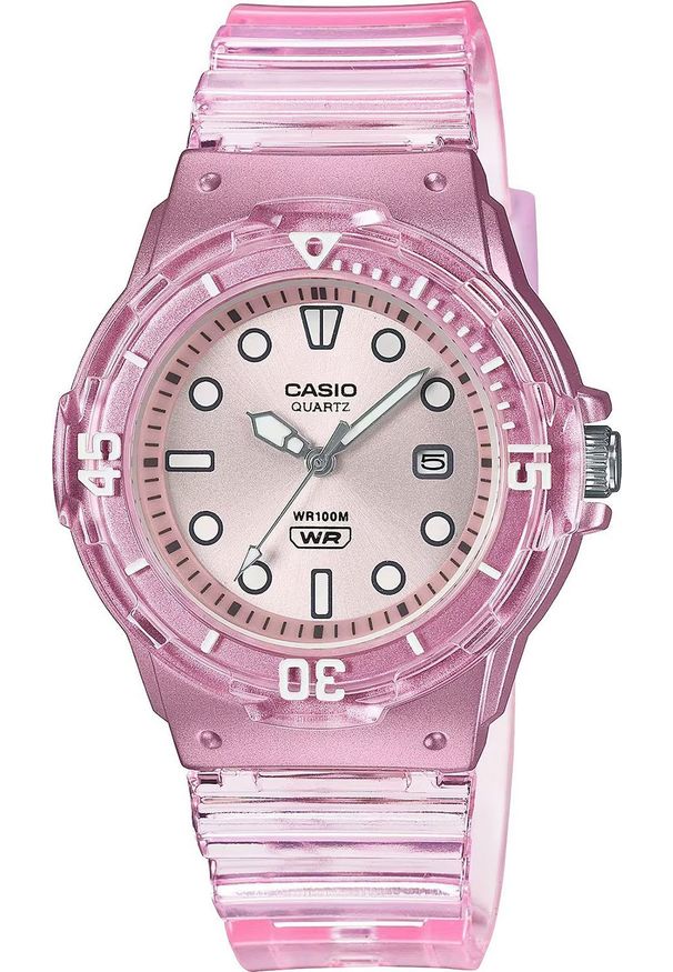 Casio Zegarek dla dzieci Casio LRW-200HS-4EVEF różowy. Kolor: różowy