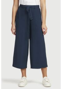 Cellbes - Spodnie typu culotte z szerokimi nogawkami. Kolor: niebieski. Materiał: włókno, wiskoza, tkanina. Styl: elegancki