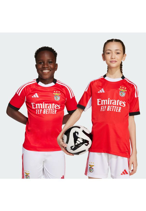 Adidas - Koszulka podstawowa dla dzieci Benfica 25/26. Kolor: czerwony