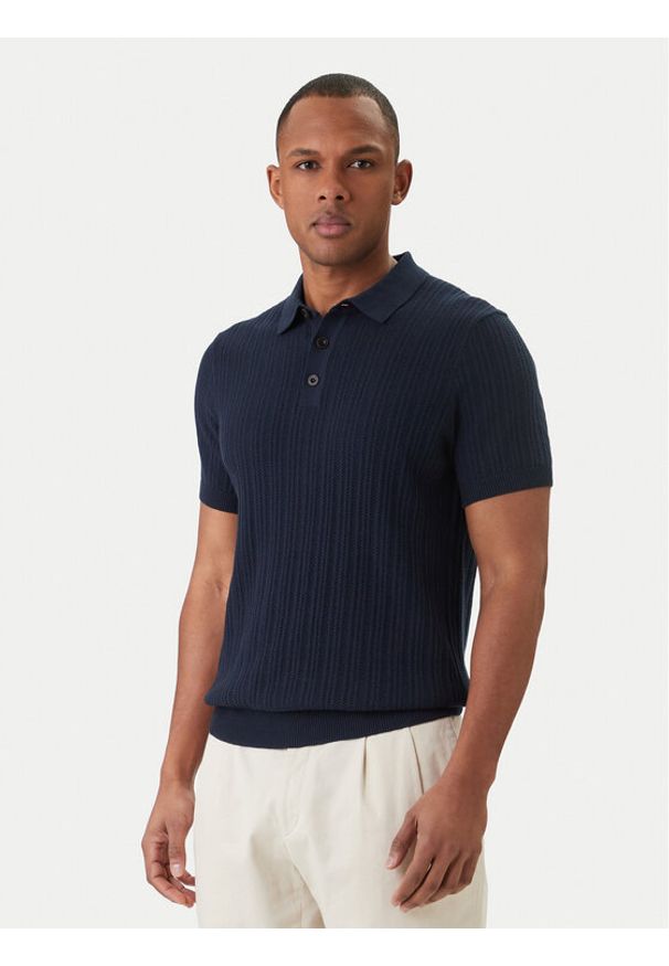 JOOP! Jeans Polo Colinor 30101603 Granatowy Regular Fit. Typ kołnierza: polo. Kolor: niebieski. Materiał: bawełna