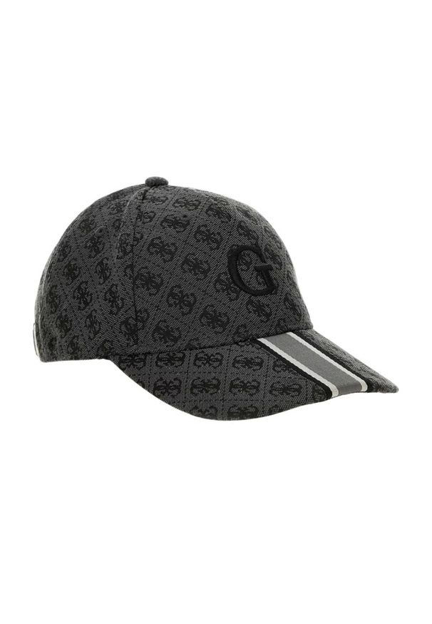 Guess - GUESS Logowana szara czapka z daszkiem. Kolor: szary