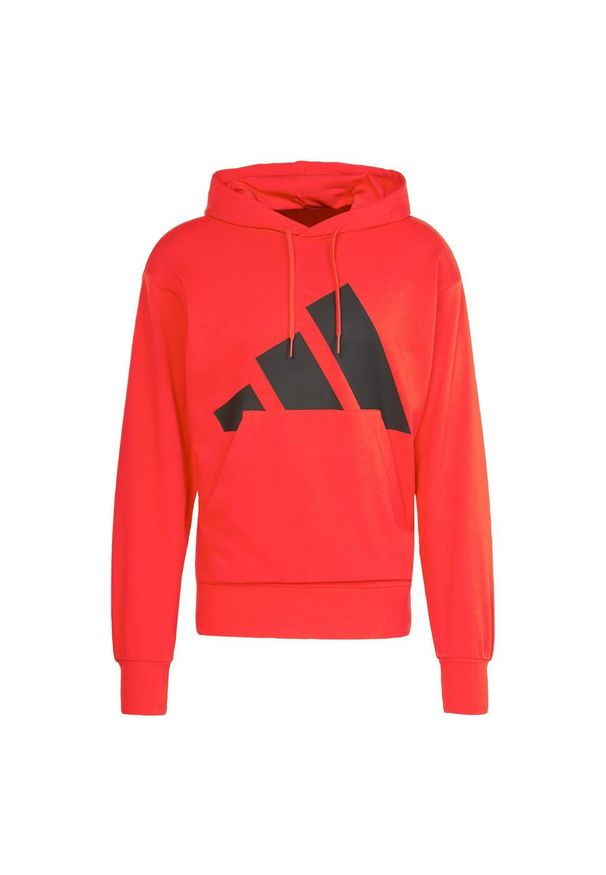 Adidas - Bluza z kapturem Essentials Big Logo French Terry. Typ kołnierza: kaptur. Kolor: czerwony, czarny, wielokolorowy. Materiał: materiał. Sport: fitness