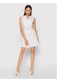 Rinascimento Sukienka koktajlowa CFC0017897002 Biały Regular Fit. Kolor: biały. Materiał: bawełna. Typ sukienki: koszulowe. Styl: wizytowy #4
