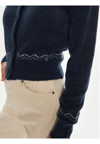 Guess Kardigan W4PR0Y Z3LQ0 Granatowy Regular Fit. Kolor: niebieski. Materiał: syntetyk