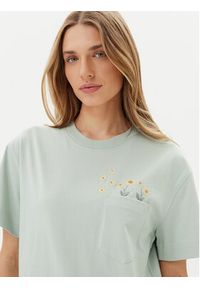 Lee T-Shirt Embroidery Pocket 112363833 Zielony Relaxed Fit. Kolor: zielony. Materiał: bawełna