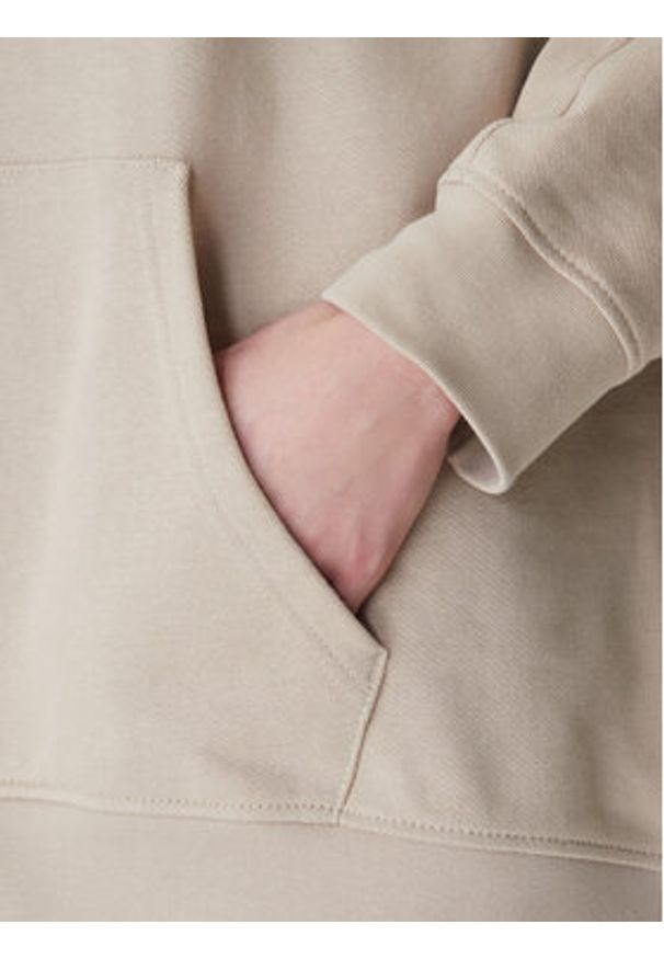 Adidas - adidas Bluza Essentials KC9144 Beżowy Oversize. Kolor: beżowy. Materiał: bawełna