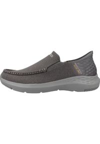 skechers - Buty SKECHERS SLIP INS 204804S Szary. Kolor: szary. Materiał: tkanina