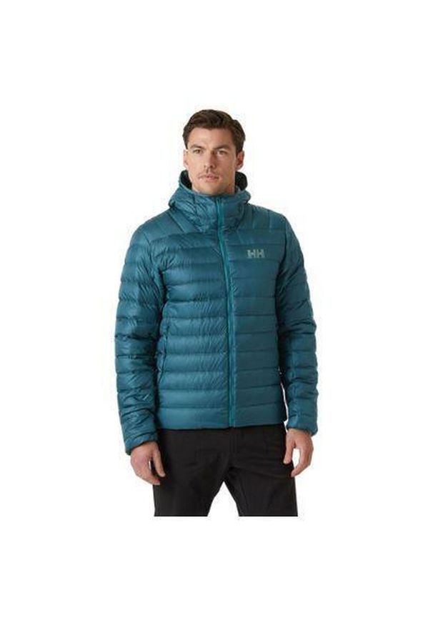 Kurtka puchowa z kapturem Helly Hansen Verglas down 2,0. Typ kołnierza: kaptur. Kolor: zielony. Materiał: puch