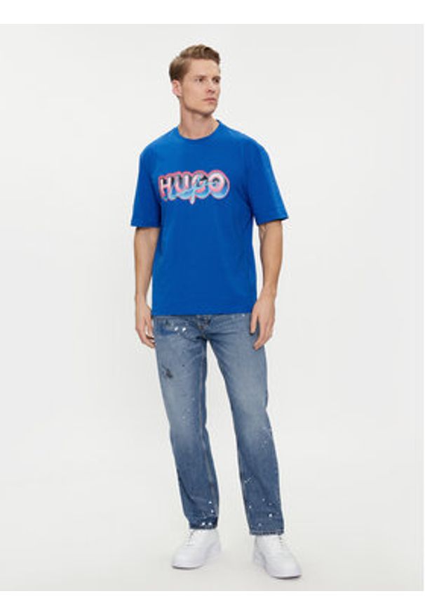 Hugo Jeansy Jonah 50515862 Niebieski Straight Leg. Kolor: niebieski