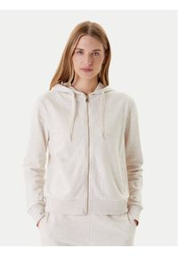 Guess Bluza O5RQ01 KCO31 Beżowy Regular Fit. Kolor: beżowy. Materiał: bawełna