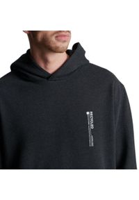 Bluza turystyczna męska Superdry Micro Slide Hood. Kolor: szary. Materiał: poliester, bawełna