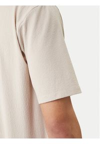 Karl Lagerfeld - KARL LAGERFELD Koszula 605942 562034 Beżowy Regular Fit. Typ kołnierza: dekolt w karo. Kolor: beżowy. Materiał: syntetyk #4